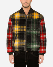 Load image into Gallery viewer, Reversible velvet patchwork jacket with patch embellishment