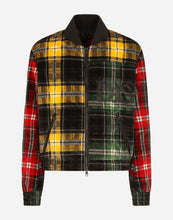 Load image into Gallery viewer, Reversible velvet patchwork jacket with patch embellishment