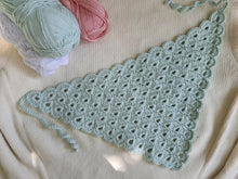 Load image into Gallery viewer, Blue Crocheted Bandana
