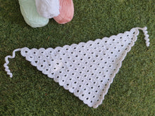 Load image into Gallery viewer, White Crocheted Bandana
