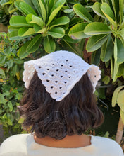 Load image into Gallery viewer, White Crocheted Bandana
