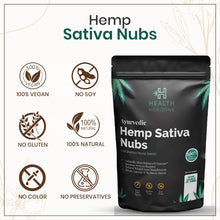 Load image into Gallery viewer, Health Horizons Hemp Ayurvedic Sativa Nubs/Hemp Hearts, Raw Shelled Hemp Seeds 500 gm
