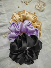 Load image into Gallery viewer, Satin Scrunchies- set of 3
